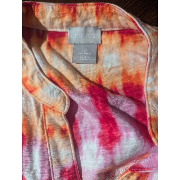 Chico's Size 0 (US S 4/6) Vibrant Abstract Print Sleeveless Top - Summer Ready! - Picture 2 of 5